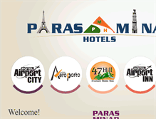 Tablet Screenshot of parasminarhotels.com